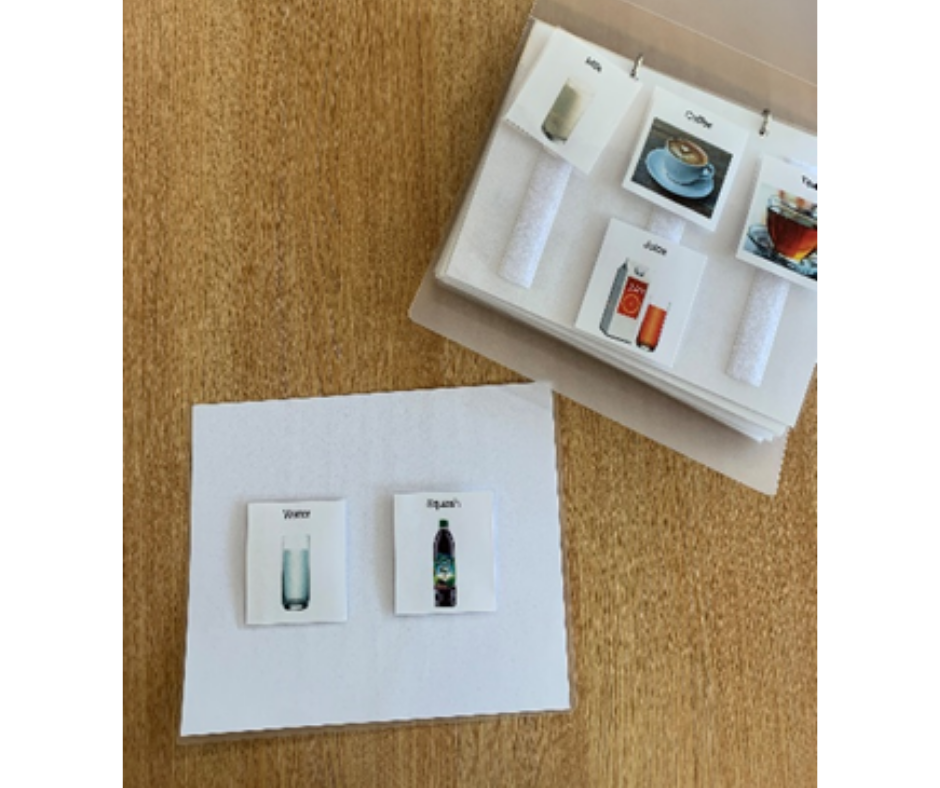 Paper shows images of different kinds of drinks.