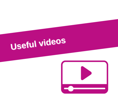 Text reads 'Useful Videos', image shows an icon of a video